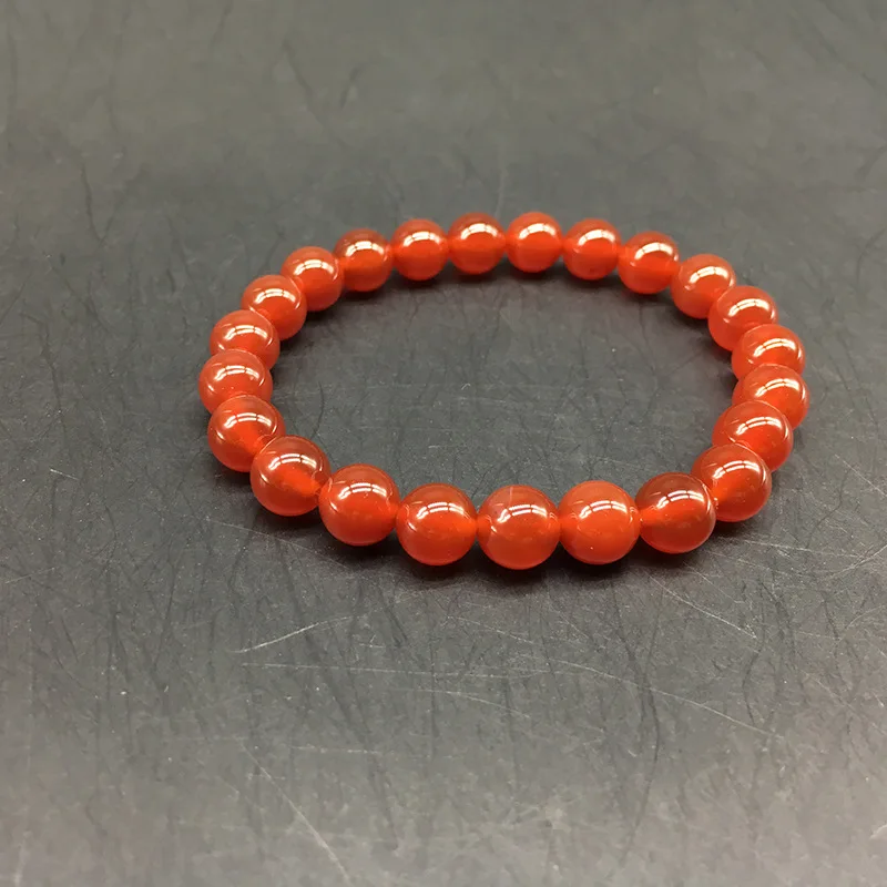 Natural Stone Carnelian Round Beads Red Agat Charm Energy Bracelet for Women for Gift 6mm 8mm10mm 12mm 14mm