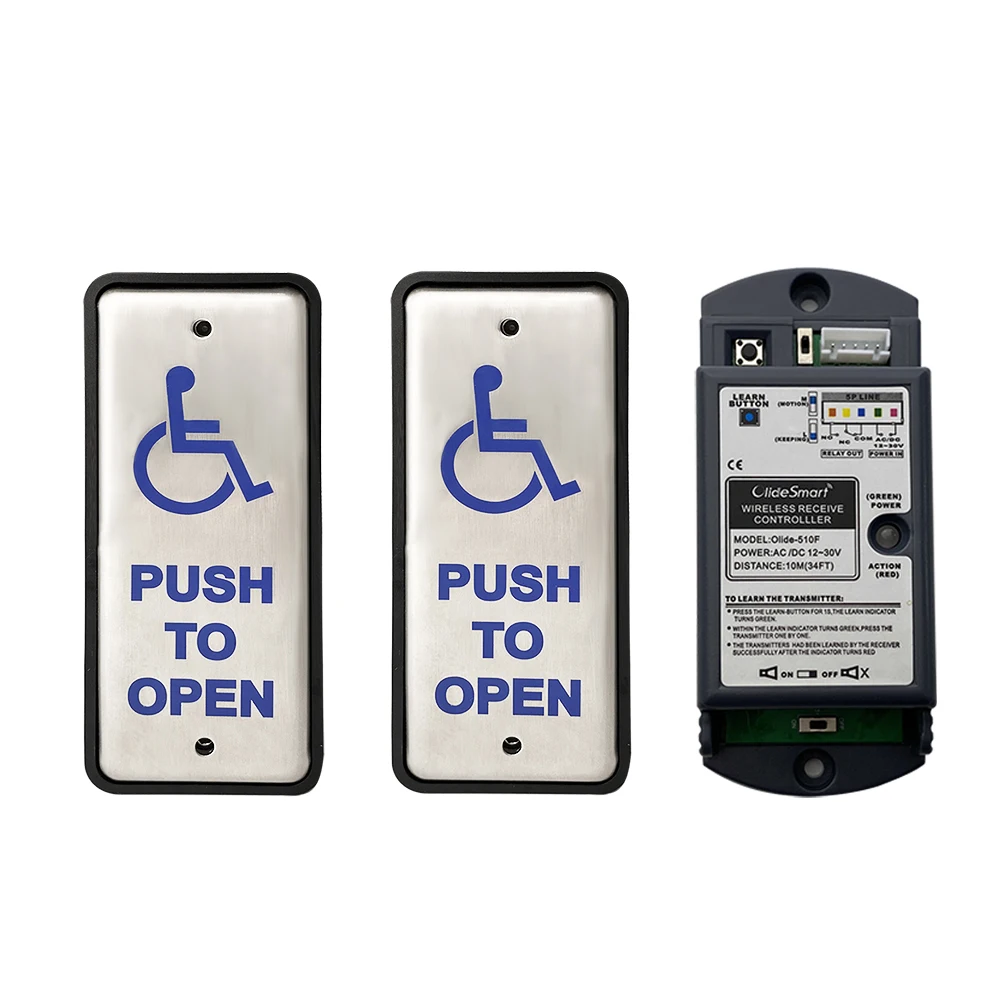 Olide-511 Wireless Auto-door Narrow Handicapped Push Button For Disabled People