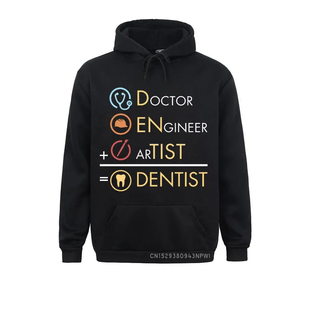 Doctor Engineer Artist Vintage Sweatshirt Men Dentist Funny Dental Student Long Sleeve Hoody Adult Coats Hood Hoodie