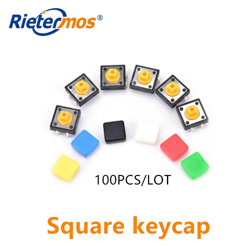 100pcs  square red keycap  suitable for 12*12 square head switch