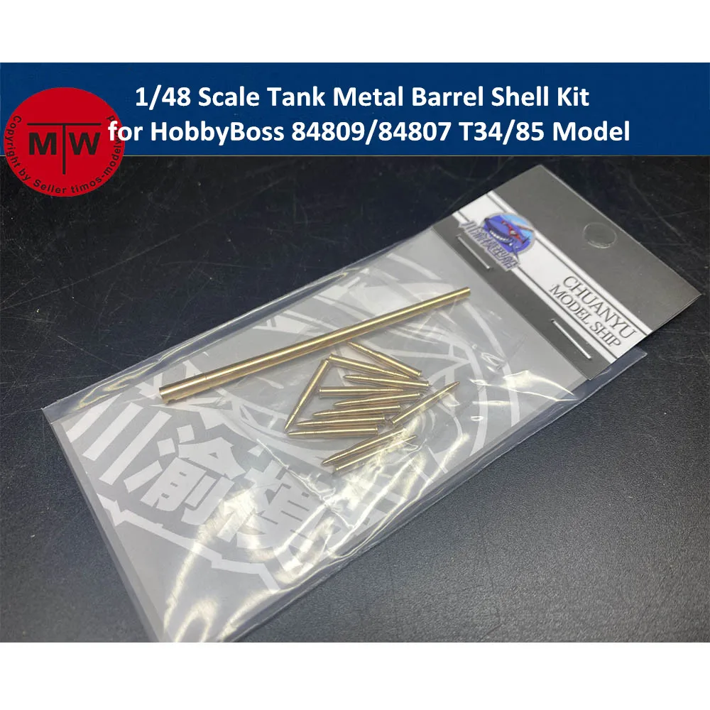 

1/48 Scale T34/85 Tank Metal Barrel Shell Kit for HobbyBoss 84809/84807 Model #CYT061