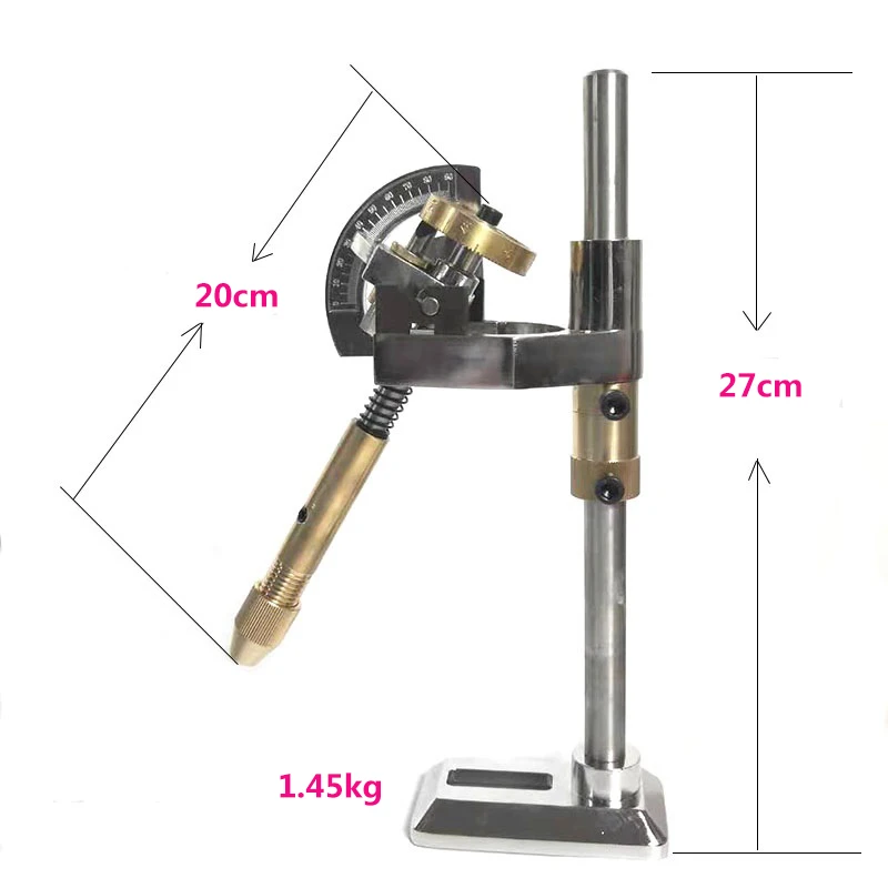 Jade Grinding Faceted Manipulator Gem Faceting Machine Jewel Angle Polisher Fork 32/64/72/96 Index Wheels Handle with stick dops