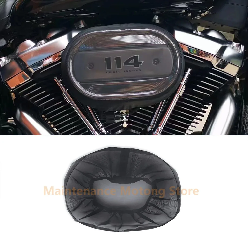 Air Filter Waterproof Rain Sock For Harley Softail Dyna Road King Electra Glide Fat Boy Breakout 114th Air Cleaner Kit