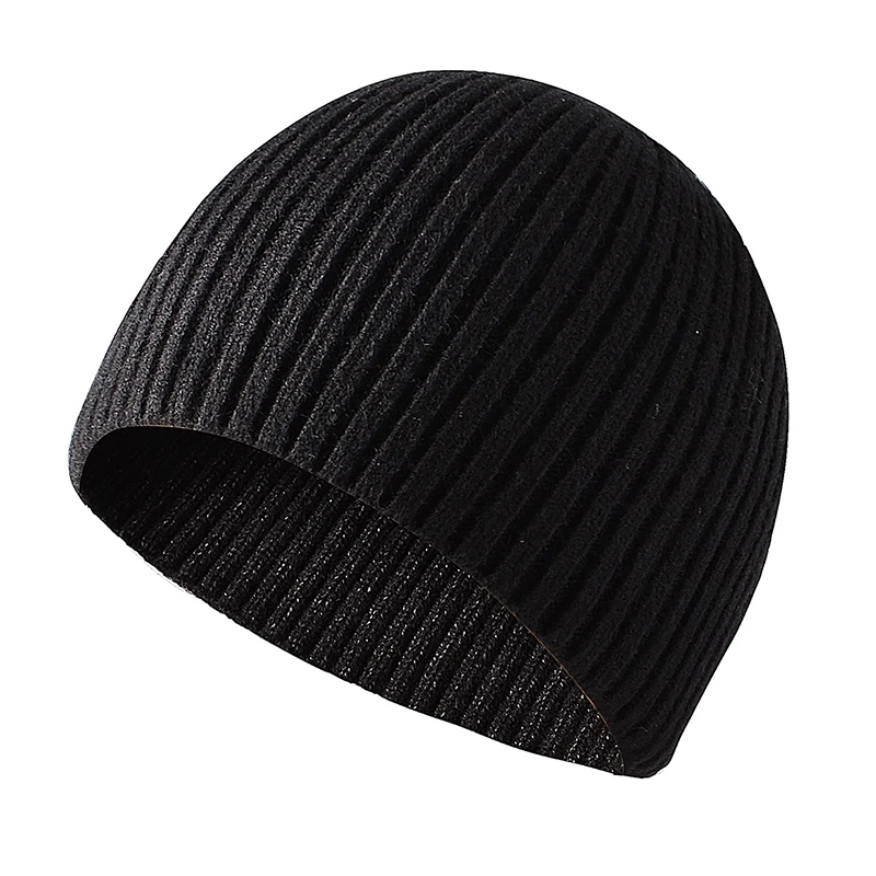 CAMOLAND nowa czapka zimowa męska jednokolorowa czapka z dzianiny czapka ciepła wygodna czapka Outdoor Casual Skullcap miękka czapka z daszkiem