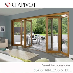 PT 304 STAINLESS STEEL slides Bi-fold Partition Door Sliding Barn Door Hardware Rollers Wooden Door Hanging Pulley Accessories