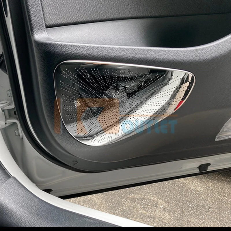 

Door Speaker Cover Trim car decor for Toyota Yaris Cross MXPB1 MXPJ1 2020 Chrome Stainless Steel Car Styling Accessories