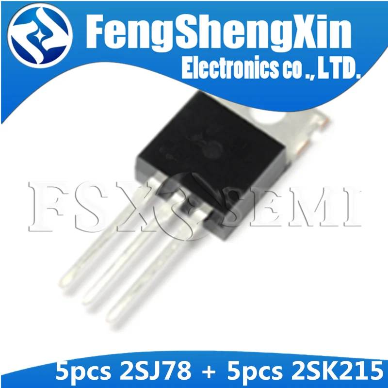 5paris (5pcs 2SJ78 + 5pcs 2SK215 ) TO-220 J78 K215 TO220 MOSFET