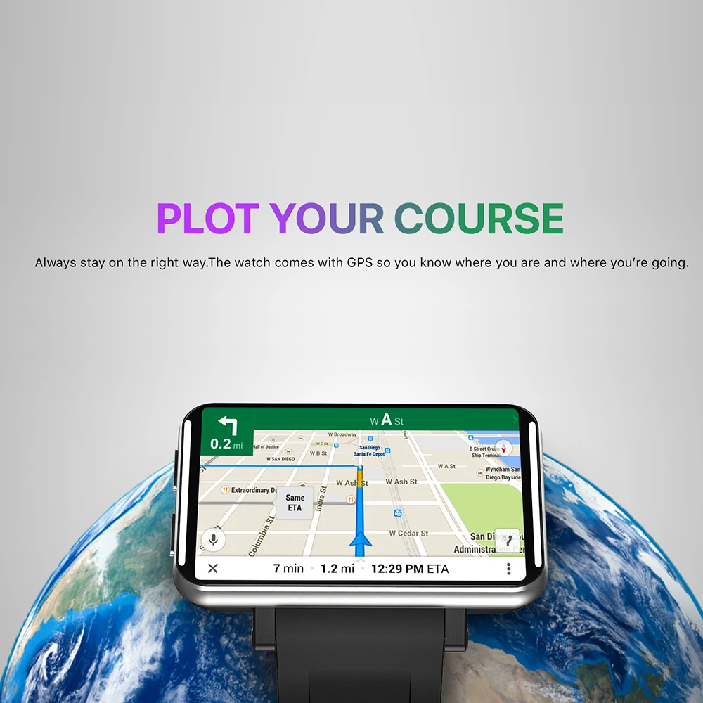 DOMIWEAR-ساعة ذكية رياضية مضادة للماء للرجال ، ساعة ذكية بلوتوث ، كاميرا 5 ميجابكسل ، دردشة فيديو ، واي فاي ، نظام تحديد المواقع ، مراقبة معدل ضربات القلب ، 4G ، DM100 ، IP67