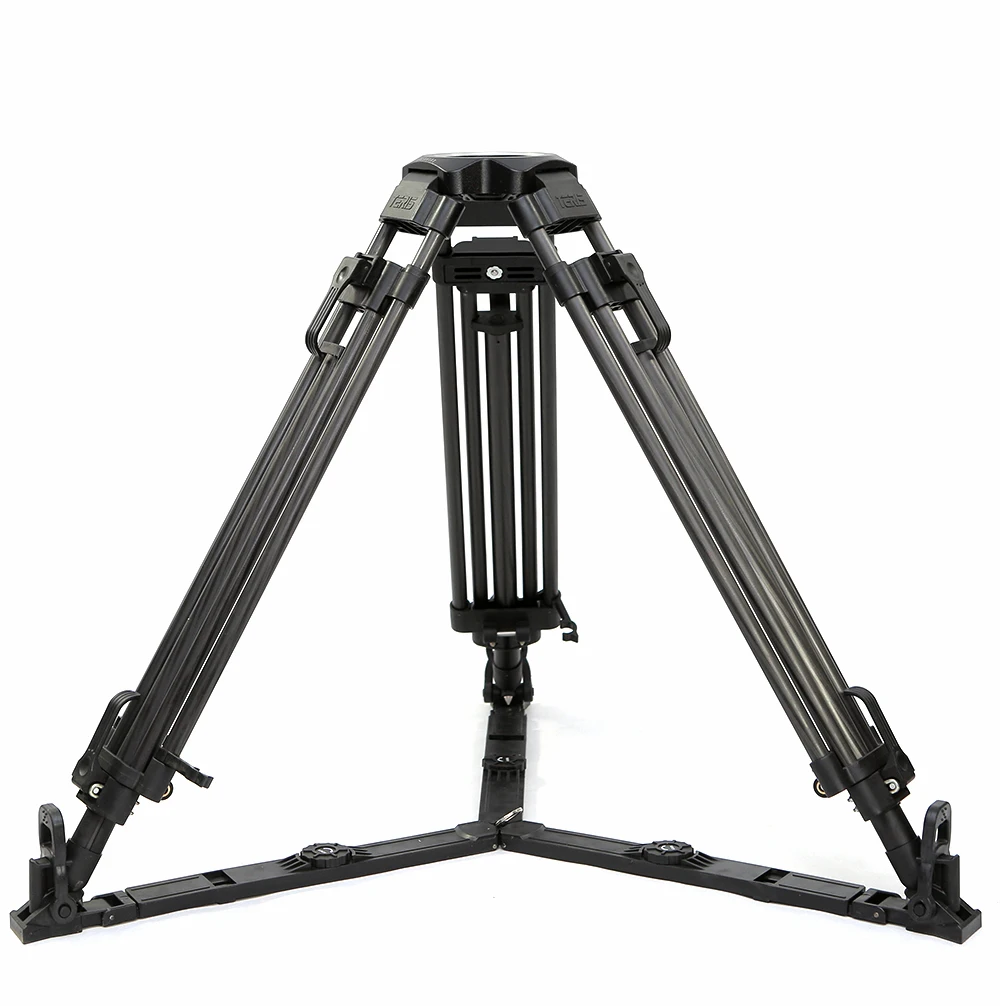 TERIS-trípode TS1610CF para cámara de vídeo, accesorio de fibra de carbono con cuenco de 100mm, carga de 50kg, para Rig Red Scarlet Epic FS700