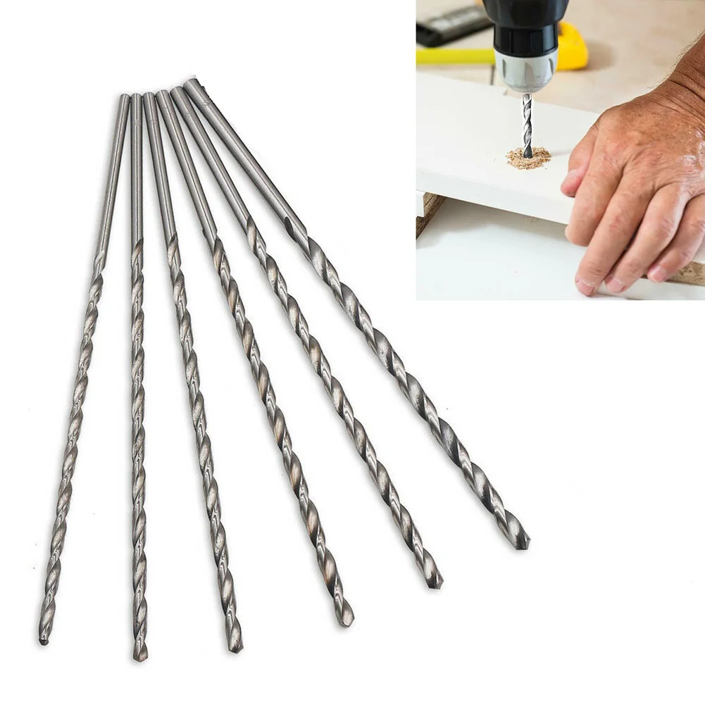 1pc 2.5/3.5/4.5/5.5/6.5mm HSS Drill Bit Extra Long Twist Metal Bits 160/200/250/300mm Hole Saw Plastic Wood Hole Opener