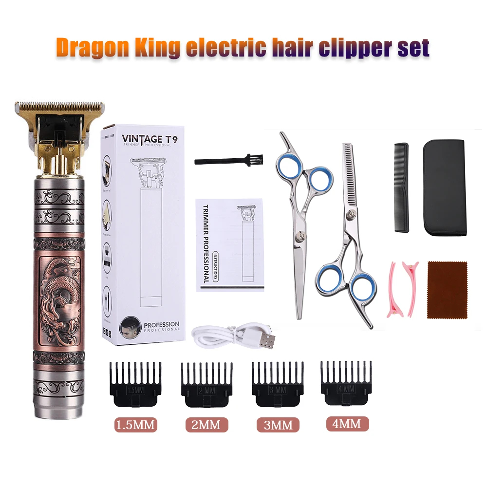 USB Có Thể Sạc Cắt Điện Máy Cắt Cỏ Kẹp Tóc Cắt Tóc Máy Tông Đơ Cắt Râu Cạo Râu Kiểu Tóc Cắt Chuyên Nghiệp Cho Nam