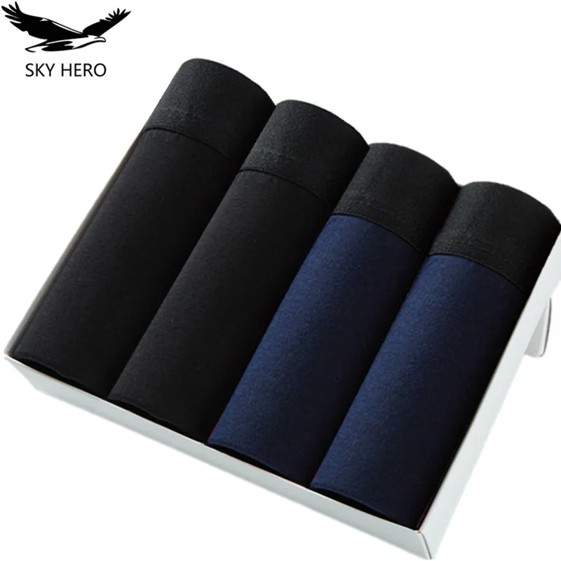4pcs/lot Underwear Men Boxers Homme Men's Boxershorts Cotton Underpants Man Trunks Male Panties Sexy Brand Hombre Soft