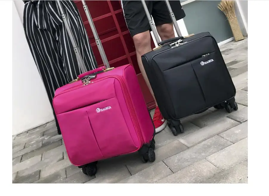 18 Inch Men Trolley Bags Business  Wheeled bag Men Travel Luggage Oxford Suitcase Rolling Bags On Wheels Travel Luggage Bags