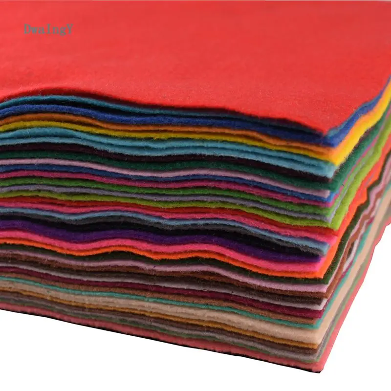 40 Stks/partij 1.5Mm Dikte Non Woven Vilt Stof Polyester Soft Vilt Home Decoratie Patroon Bundel Diy Naaien Ambacht 30x3 0 Cm/stks