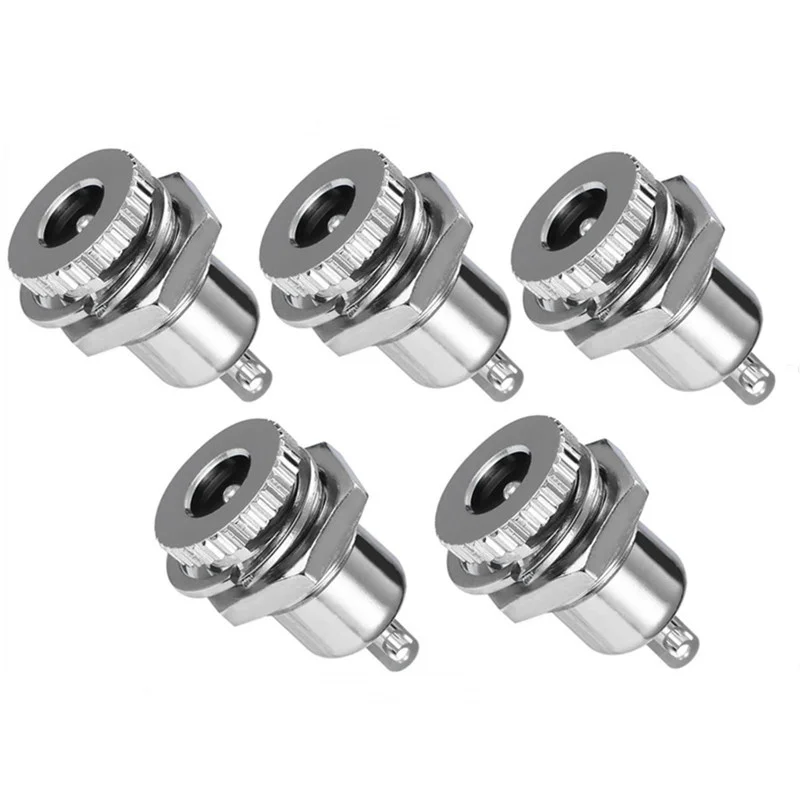 5 pçs/lote DC-099 30V 10A DC Power Jack Soquete Com Rosca Fêmea de Montagem Em Painel Conector Do Adaptador de 5.5 milímetros x 2.1 milímetros
