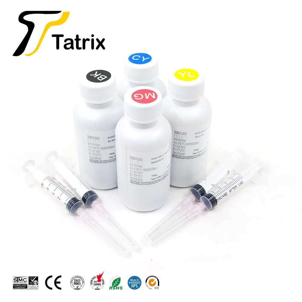 Tatrix Premium Sublimation Color Refillable Ink Cartridge SG400 NA/EU SG800 for Sawgrass Sublijet HD Virtuoso SG400 SG800Printer