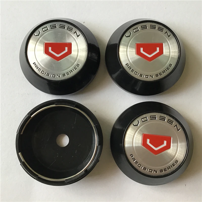 4Pcs 65mm For VOSSEN Wheel Center Hub Caps Car Styling Cover 45mm Emblem Badge Logo Auto Rims Cover Accessories