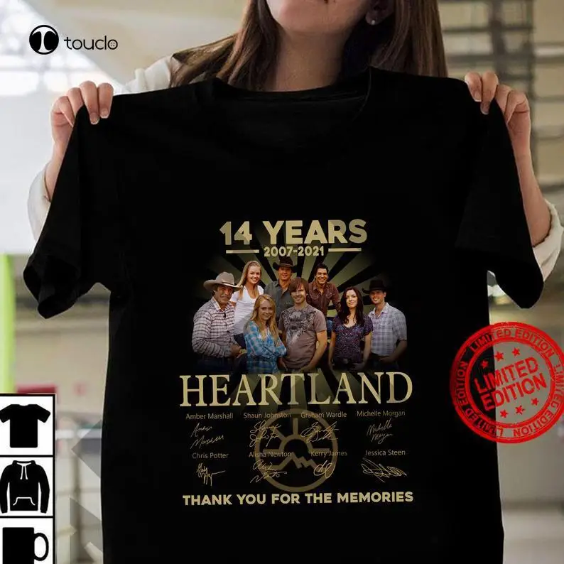 The Heartland Characters 14 Years 2007 2021 Signatures Thanks For The Memories T-Shirt, The Heartland T-Shirt All Sizes