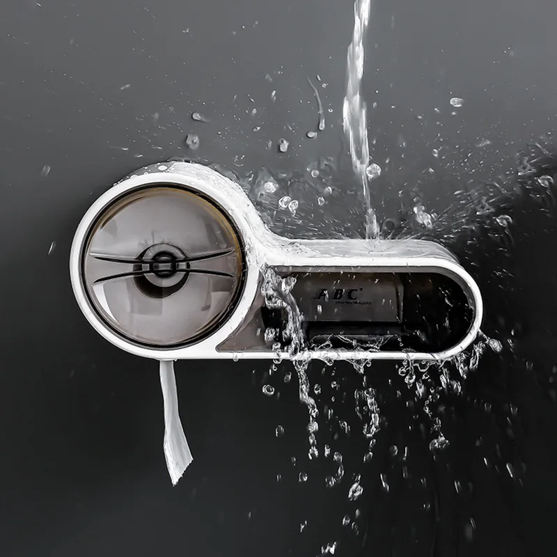 Waterproof Toilet Paper Holder Creative Tissue Dispenser For Bathroom Portable Toilet Paper Roll Holder Storage Box - Image 2