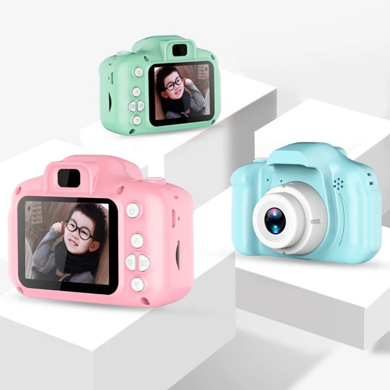 Nieuwe Collectie Kids Mini Digitale Camera 2.0 Inch HD Scherm 2 mega pixels 1080 P Projectie Video Camera Cadeau voor Kinderen Camera Speelgoed