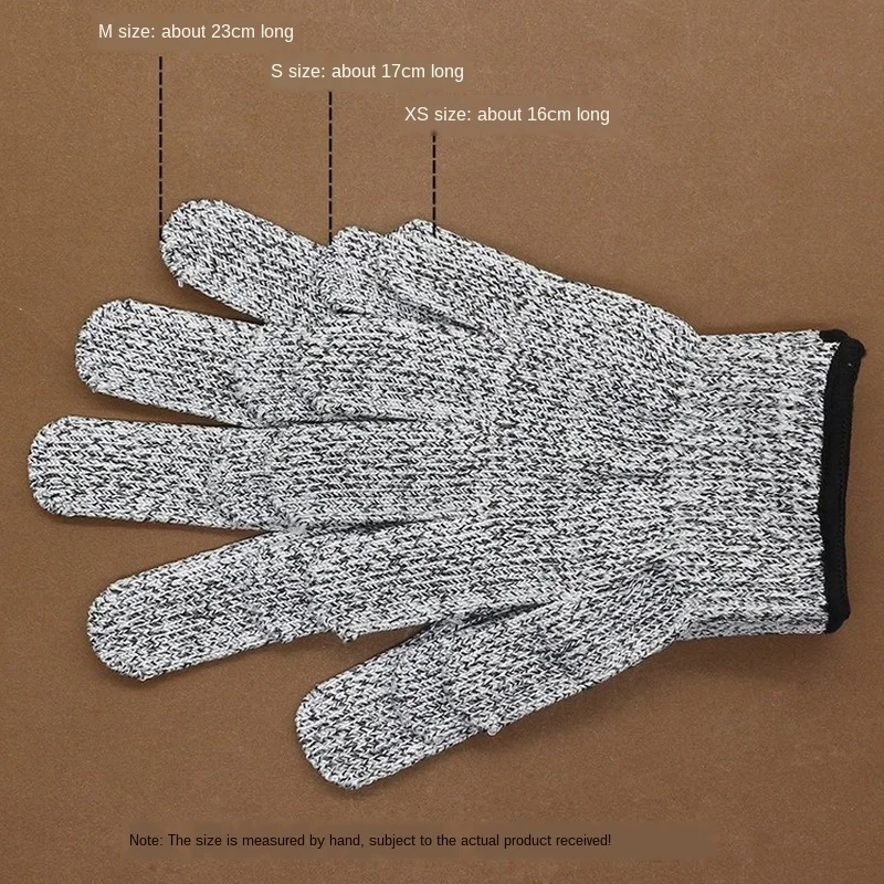 S/M/XS เกรด5 Anti-Scratch Non-Slip Anti Cut Proof ถุงมือ Slaughter ไม้ครัวสวนตกปลาตัดถุงมือทน