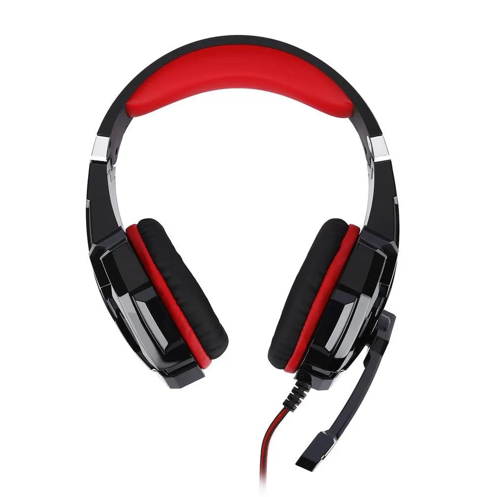 G9000 سماعة الألعاب الإفراط الأذن 3.5 مللي متر سماعة مزودة بميكروفون مصباح ليد سماعة لأجهزة الكمبيوتر المحمول اللوحي الهواتف المحمولة ل PS4 G9000