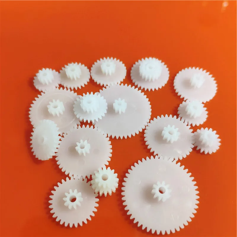 31 kinds M0.5 Plastic Teeth Double Layer Gears Reduction Gear Group 1 Deck DIY Toy Car Robot Helicopter Parts Tools Dropshipping