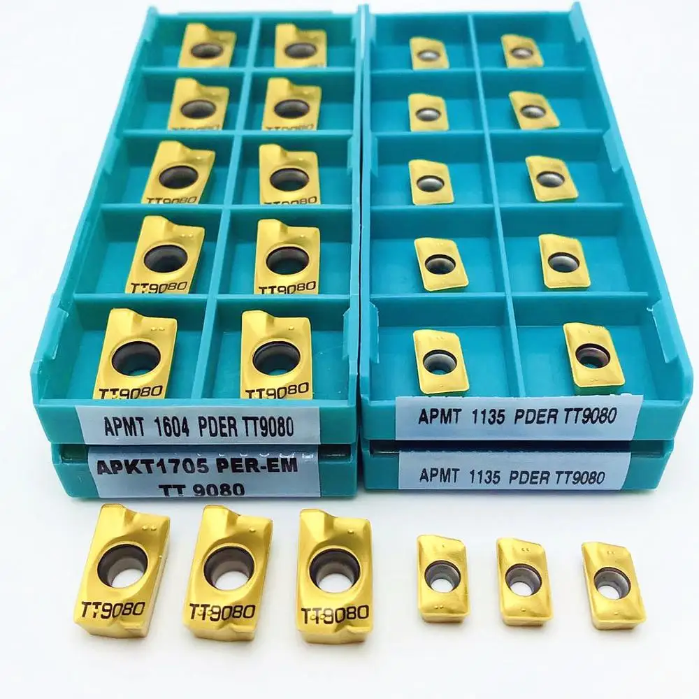 APMT1135 APMT1604 PDER TT9080 carbide inserts indexable milling tool APMT CNC lathe parts tool APKT1705 PER TT9080