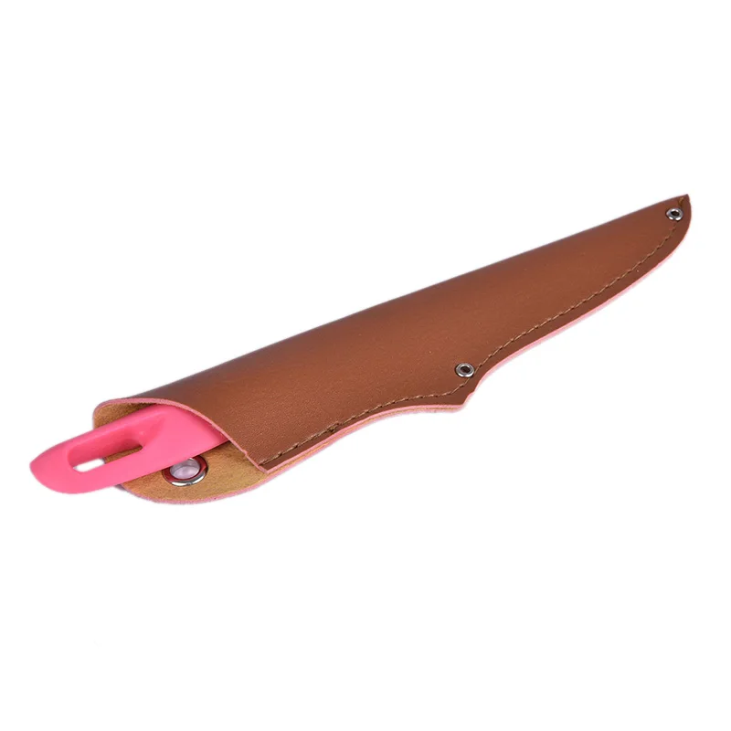 21-36CM Knife Sheath Leather Sheath With Waist Belt Buckle Pocket Multi-function Tool Knife Protective Cover Leather Sheath Belt