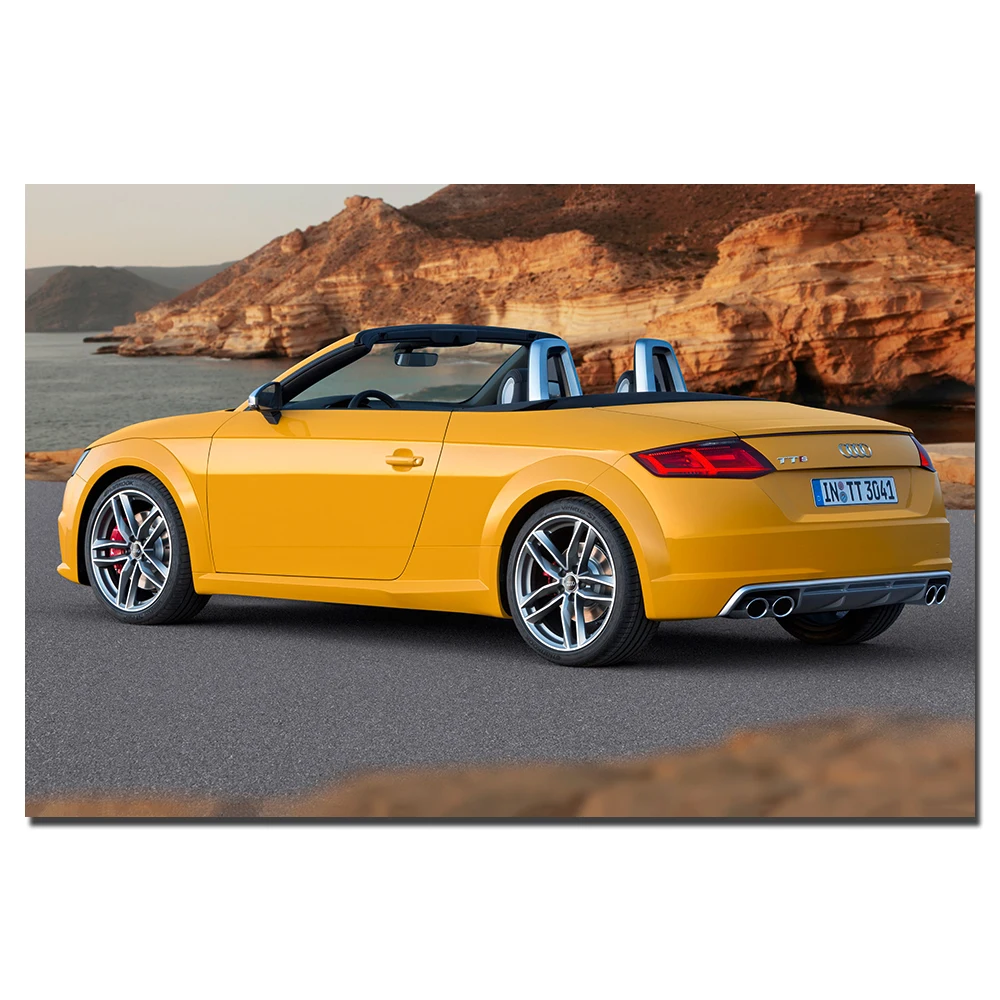 Audi-TT Roadster Poster Wall Art Vehicle Picture Canvas Prints Paintings for Living Room Decor