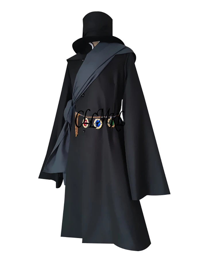 Kuroshitsuji Undertaker Cosplay Halloween Party Costume Full Set Uniform