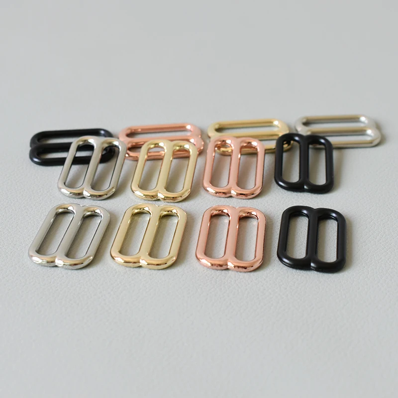 100 Pcs/Lot DIY dog collar Adjuster Slider for 25mm Webbing Adjustment DIY Accessories High Quality Plated Metal-seven color