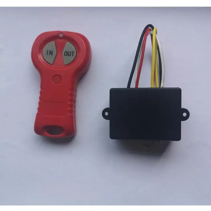 12 V/24 V 12000 libbre di nuovo verricello elettrico fuoristrada con verricello in corda di nylon con telecomando wireless
