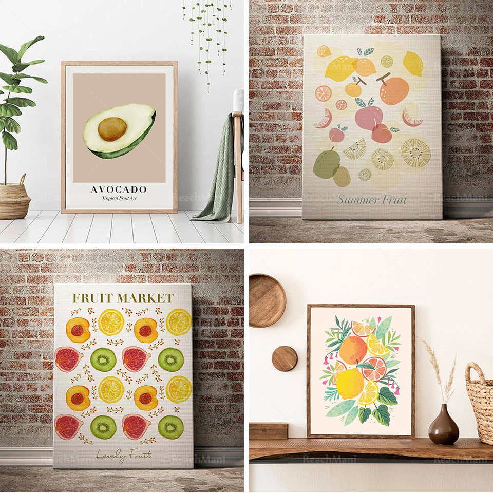 Impression de Fruchten d'kej, Affiches de Nadus Aux Früchte, Art de Dz Fruitieres, Impression de Citrone, Dioxoration Murale oder