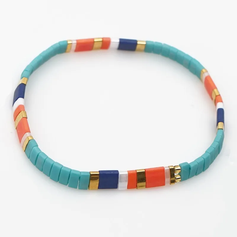 Bohemian Handmade Miyuki Beach Bracelets For Women Tila Colorful Beads Jewelry Gift