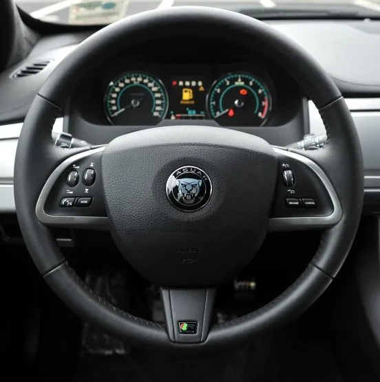 

For Jaguar 11-15 XF DIY special leather steering wheel cover all-inclusive leather case car interior accessories