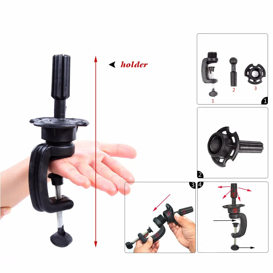 Tripod Stand for Wig Stand Wig Tripo Tete's Pervert Support for Good Header of Mannequin Tripod for Mobile Hair Tools Extensions