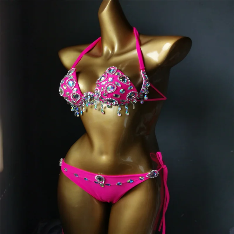 2022 venus wakacje frędzle diament bikini set sexy kobiety stroje kąpielowe nowy disign rhinestone strój kąpielowy push up strój kąpielowy biquini