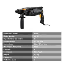 1500W Rotary Hammer with 6 Accessories #5