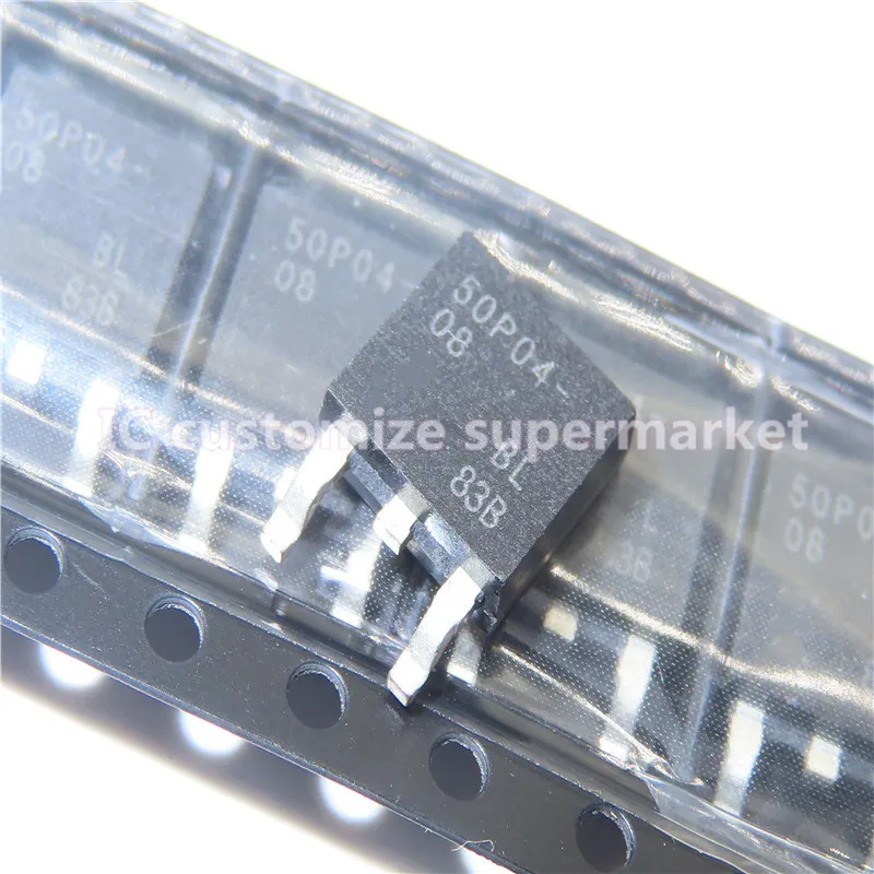 10 pz/lotto NWE SUD50P04-08 TO-252 -40V-Transistor 50A SMD