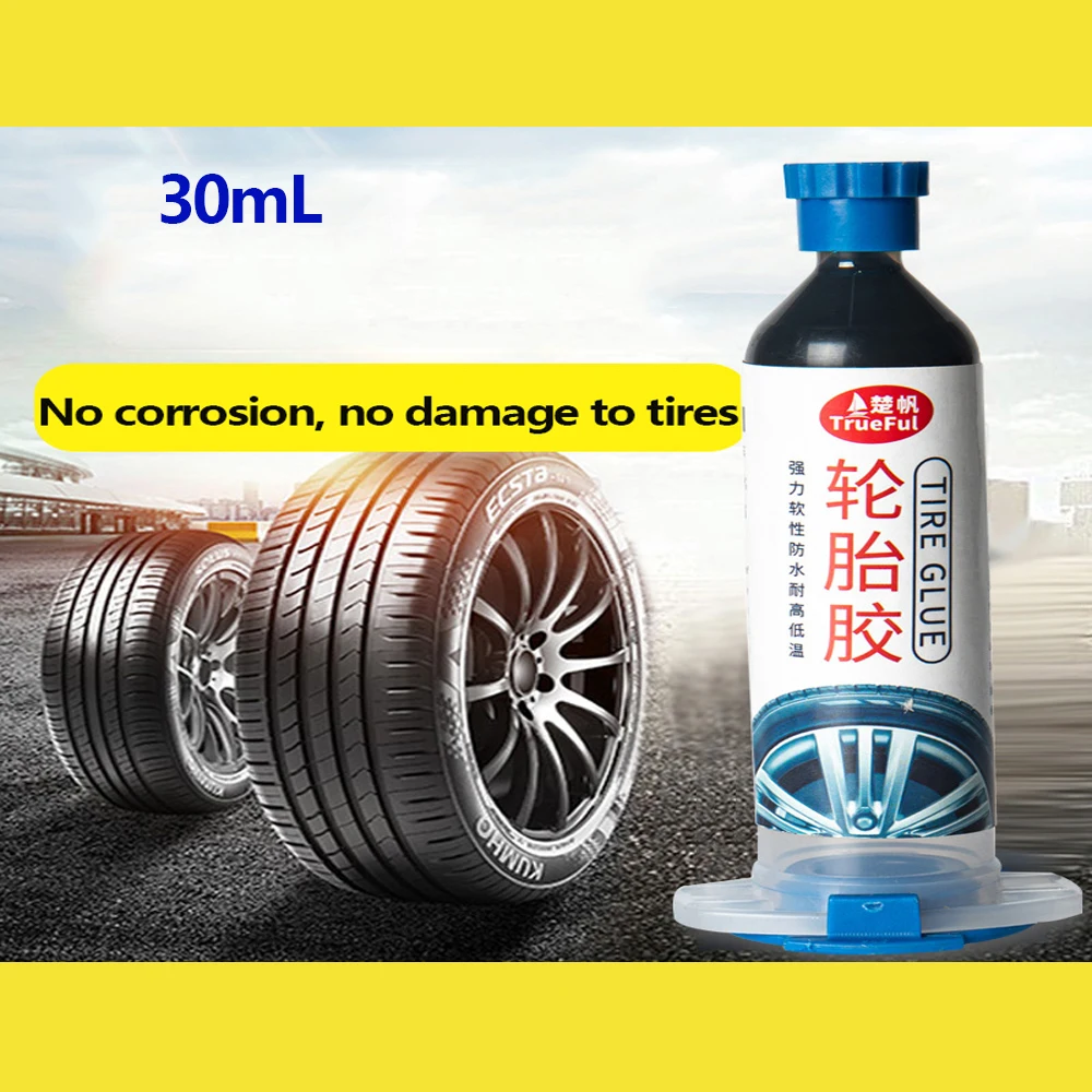 Tire Glue Repair Glue Car Special Glue Repair Tire Cracks Strong Black Glue Silicone Adhesive for Tires