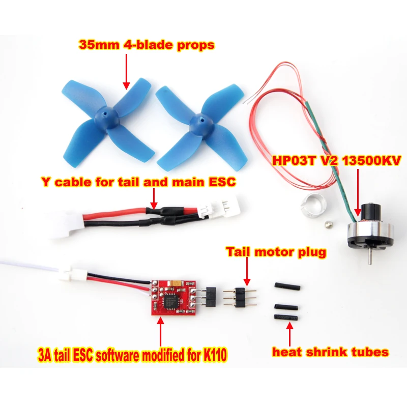 ブラックブラシレステールモーター,6mm,7mmマウント,DP-3A esc hp03t