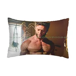 Hugh Jackman Pillow Case 20x30 50*75 Sofa Bedroom Hugh Jackman Actor Movie Legend 80s Xm Man Artis Gym The Long Rectangle