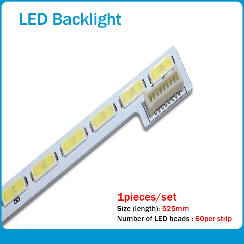 2 PCS 60LED 525mm LED backlight strip for for TV LG Innotek 42Inch 7030PKG 60ea Rev0.2 type100%new