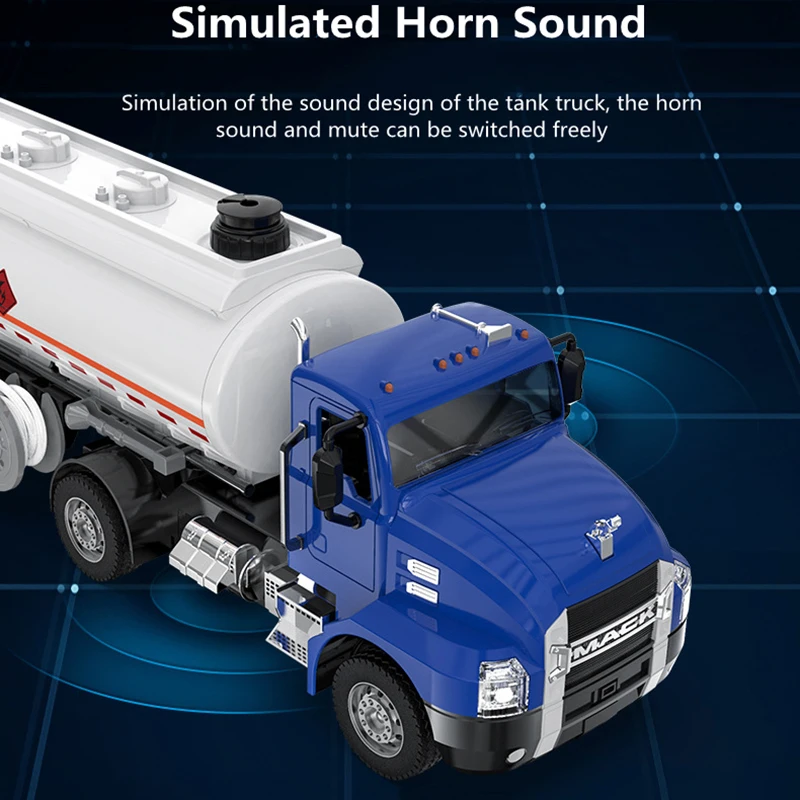 1:16 Simulation Passoire télécommandée 42CM 90 °   Tourner la pompe avant, réservoir détachable, pulvérisation d'eau, son et lumière, 30 minutes, modèle de camion RC à