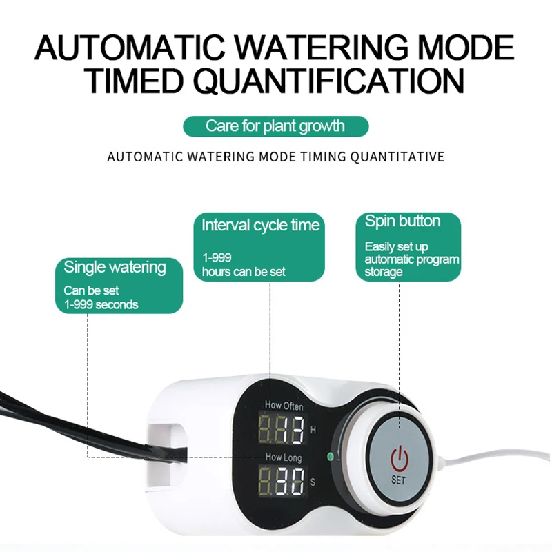 Hot Sale Intelligent Drip Irrigation System Set Water Pump Automatic Watering Device Timer Garden Self-Watering Kit For Potted