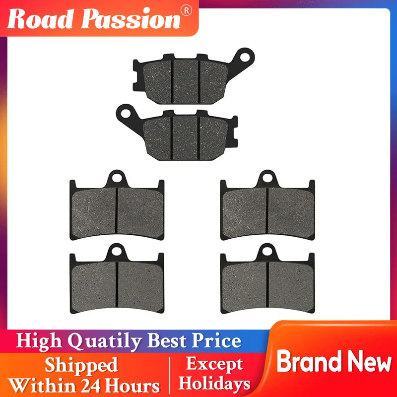 Road Passion Motorcycle Front and Rear Brake Pads For YAMAHA FZS1000 FZ1 2006-2014 FZ07  2015-2017 FZ09 FZ10 FJ09 XSR700 ABS