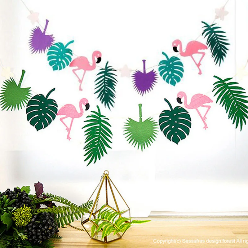 Hawaiian Party Decorations Flamingo Garlands Balloons For Luau Party Beach Summer Tropical Birthday  Decoration Supplies