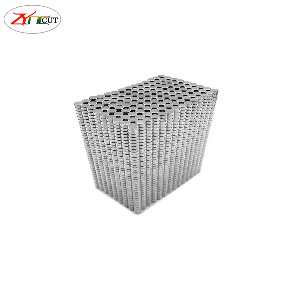 20Pcs/lots Dia 8mm thick 1 2 3 4 5 6 8mm high magnetic circular magnet rare earth permanent sheet electroplating small magnet