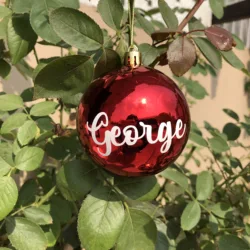 Personalized name stickers for Christmas ball custom name decals for Christmas baubles ( Balls not include)